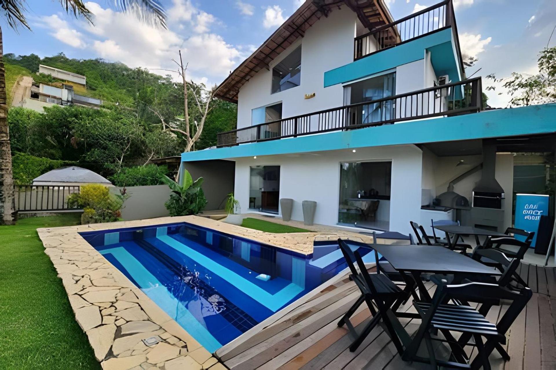 Bela Casa De 4 Suites Com Piscina E Vista - Curral Ilhabela Exteriér fotografie